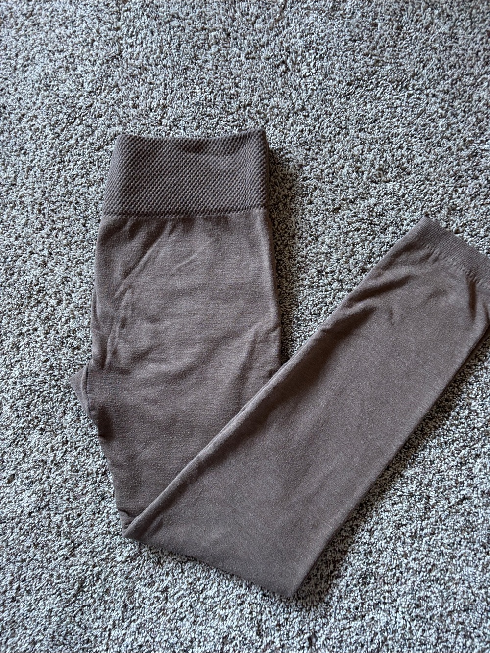 Seamless High-Waist Leggings - Brown